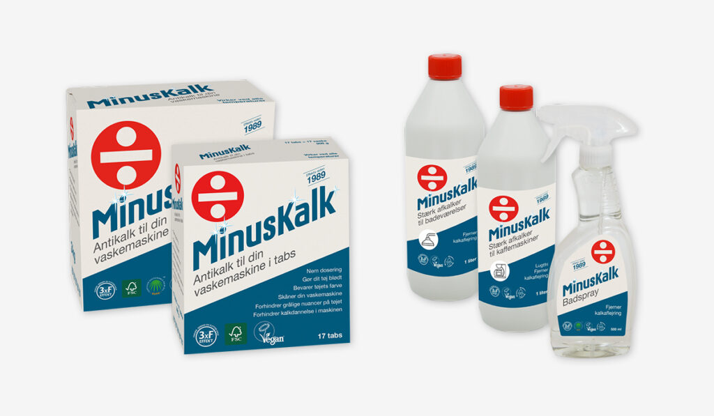 MinusKalk emballage design