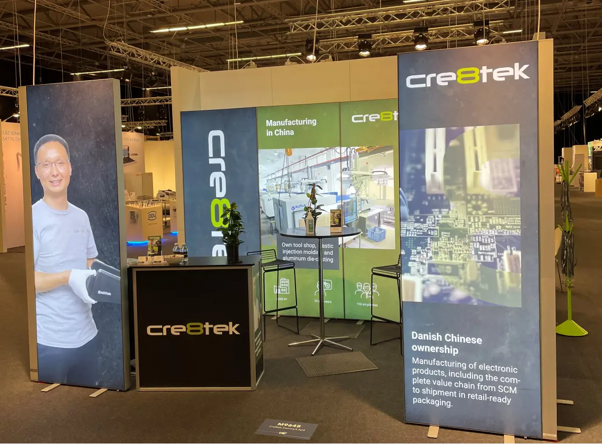 Cre8tek stand til messe