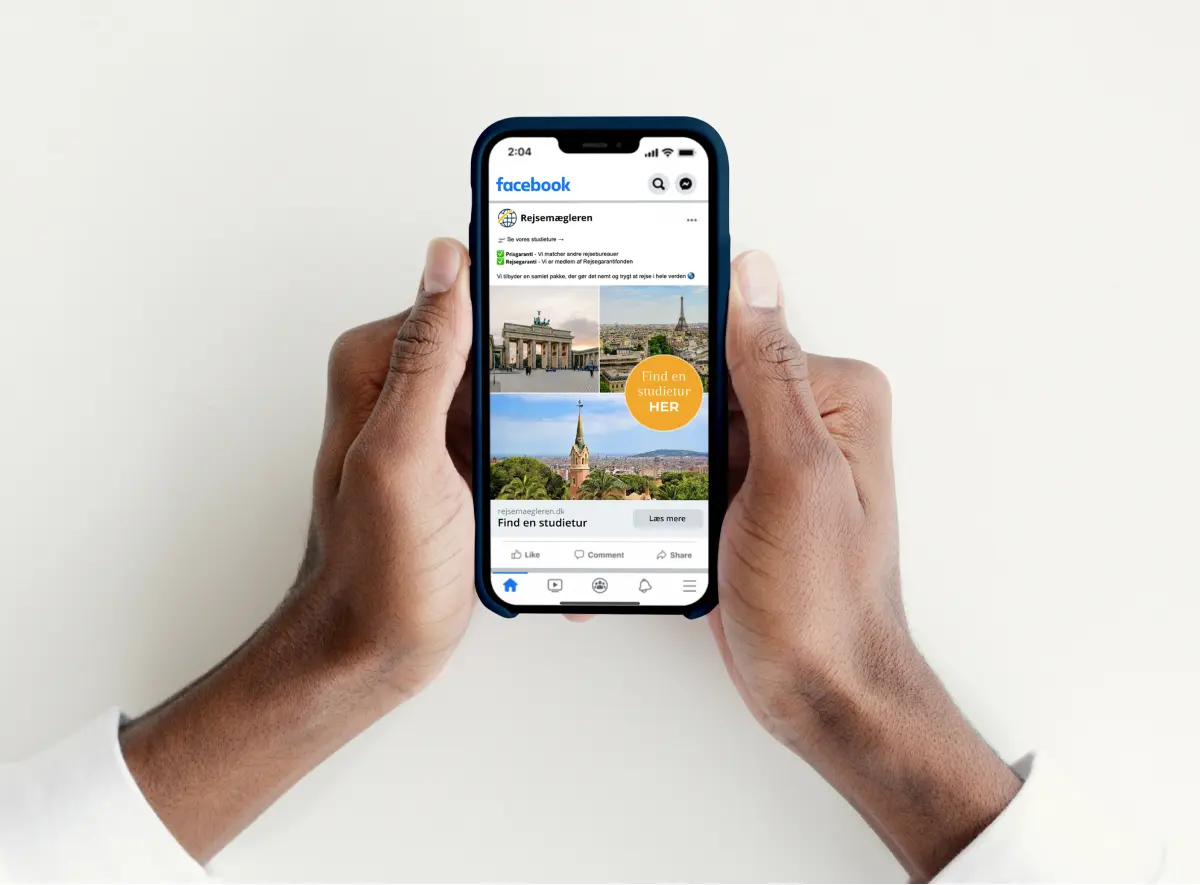 Rejsemægleren facebook opslag