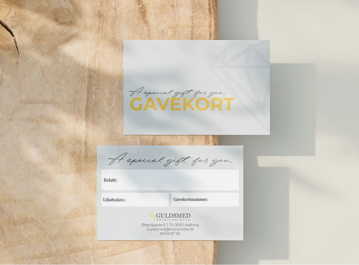 gavekort design